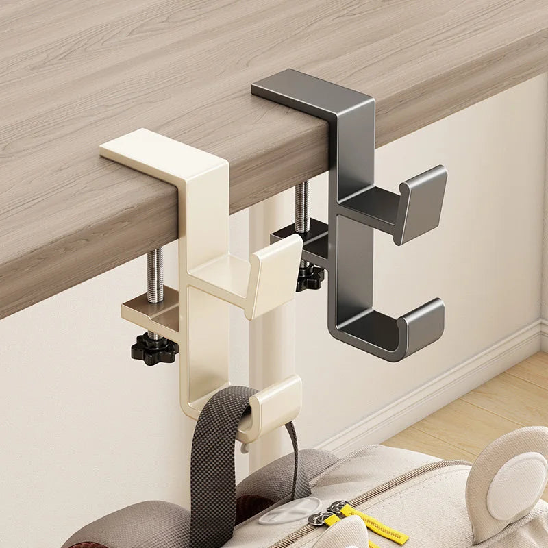 Adjustable Desk Edge Hook – Headset & Bag Hanger Organizer Desk Hook Organizer PLUSH
