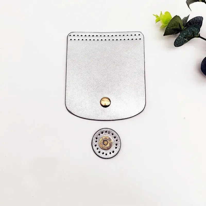 PU Leather Bag Flap Cover with Magnetic Snap – DIY Crochet Bag Bag Flap Accessory PLUSH A9