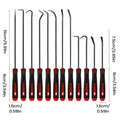 12-Piece O-Ring Seal Hook & Pick Set – Auto Repair Tools Automotive Hand Tool Set PLUSH Red
