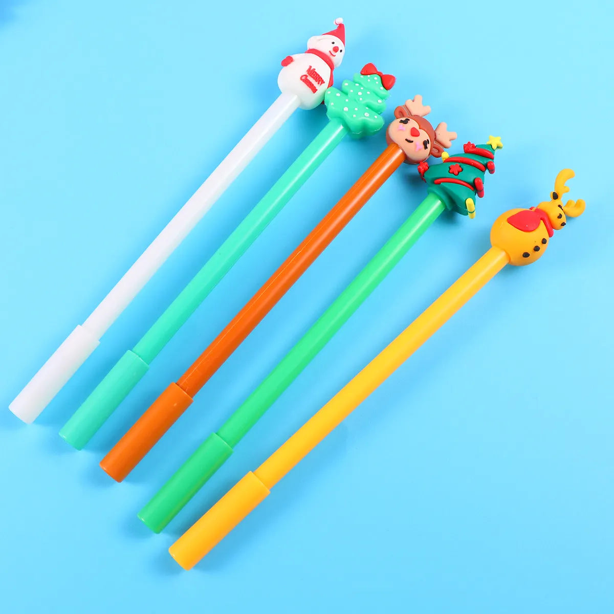 24pcs Christmas Cartoon Gel Pens – Fine Tip for Kids & Students Novelty Gel Pens PLUSH