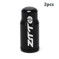 Aluminum Presta Valve Caps for Mountain Bikes – 2pcs Bicycle Valve Caps PLUSH black