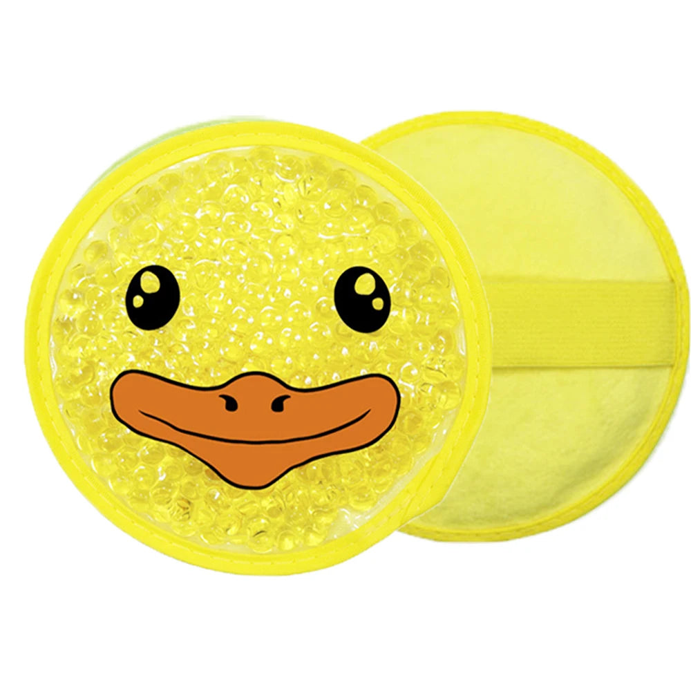 Large Reusable Gel Ice Pack – Hot & Cold Compress for Kids Hot Cold Gel Pack PLUSH Yellow
