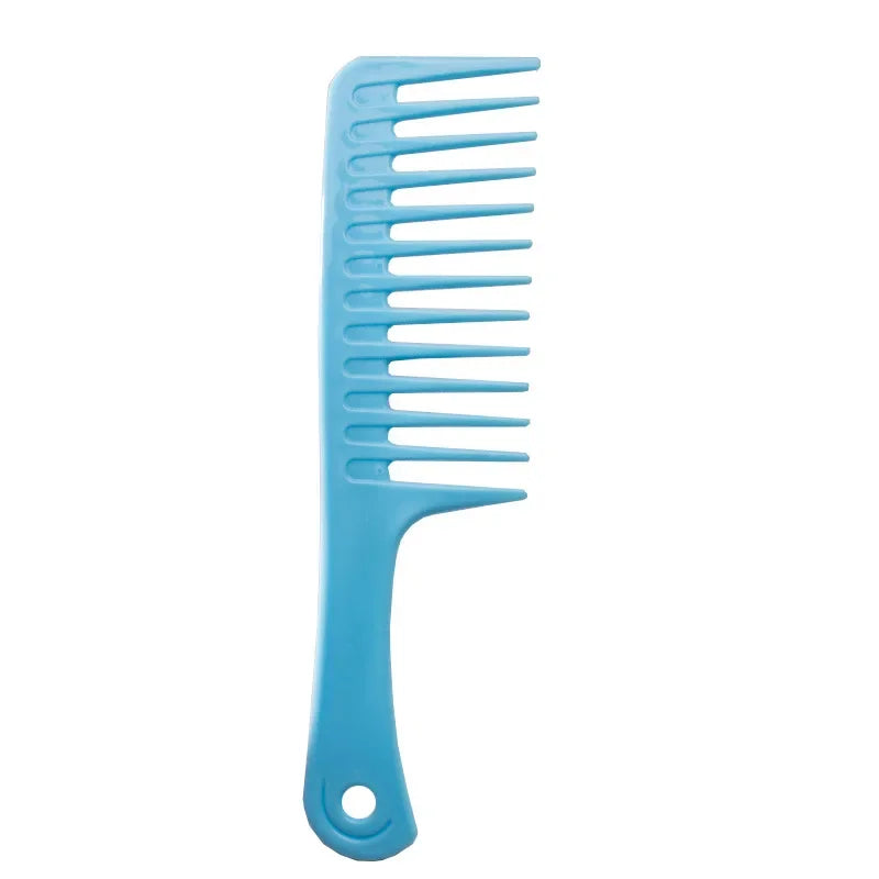 Wide Tooth Comb – Heat Resistant Detangling Brush for Curly Hair Hair Detangling Comb PLUSH blue
