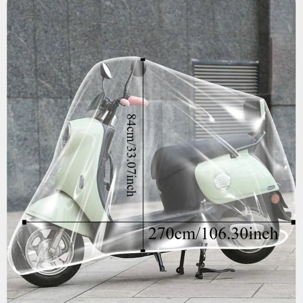 10pcs Disposable Waterproof Bicycle Rain Cover – Transparent Bicycle Rain Cover PLUSH