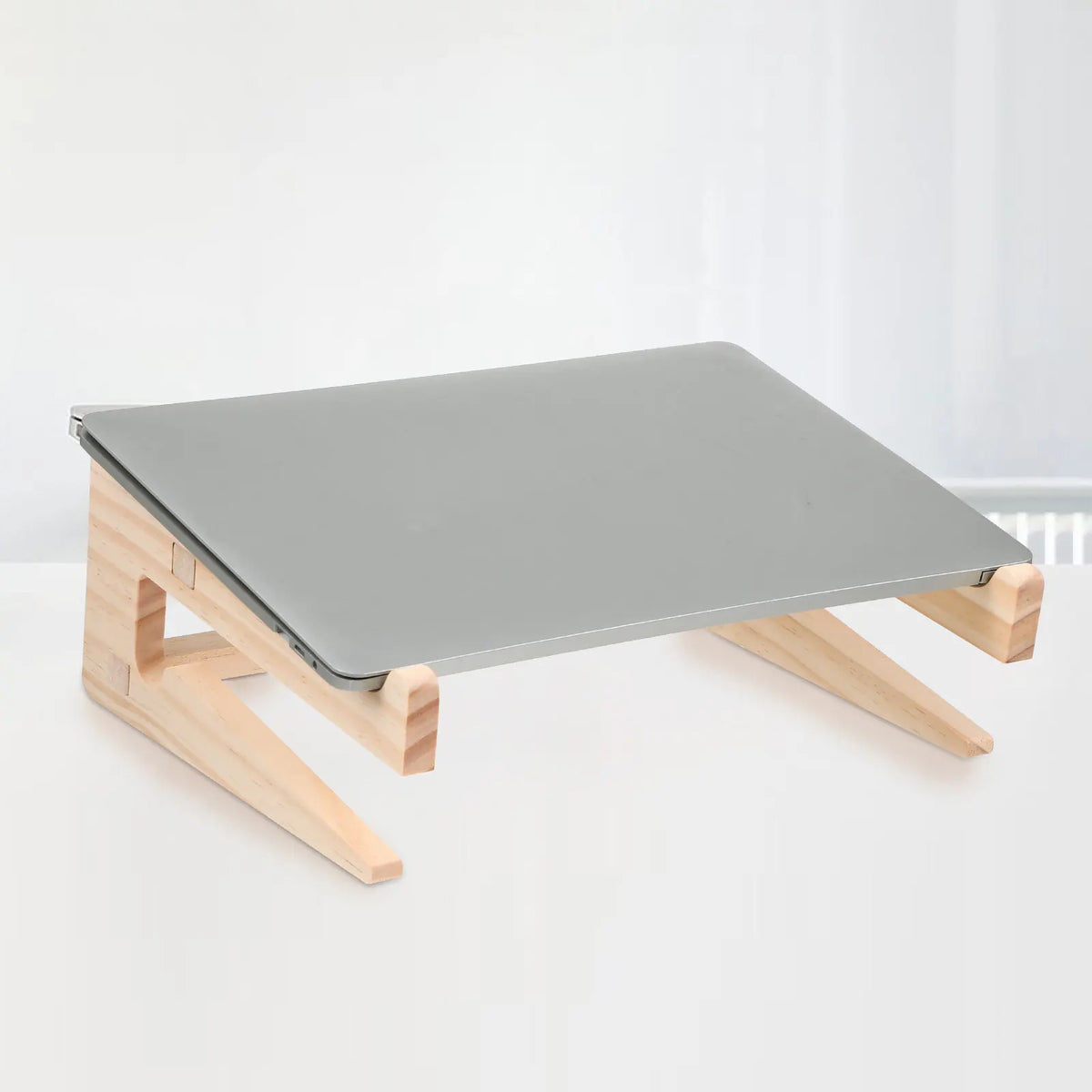 Foxnovo Wood Laptop Stand – Ergonomic Desk Riser Laptop Desk Stand PLUSH