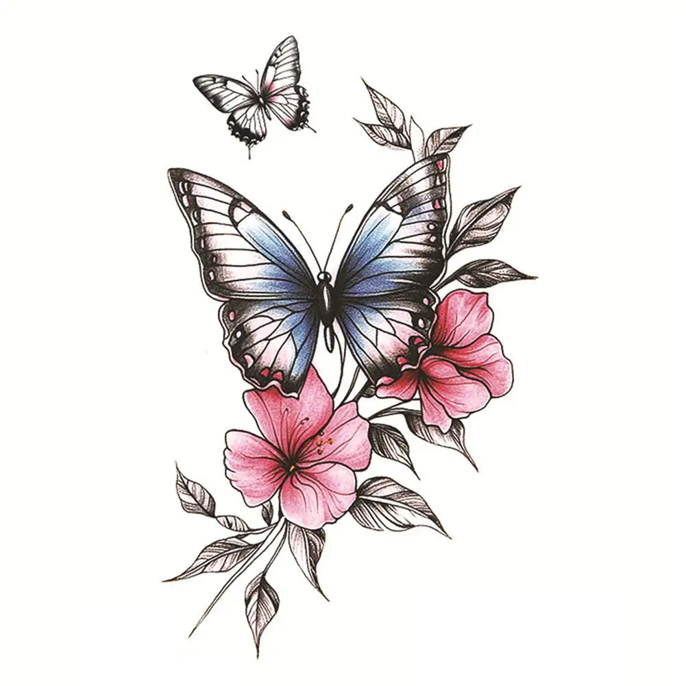 Colorful Butterfly Temporary Tattoo Stickers – Men & Women Temporary Tattoo Sticker PLUSH B CN