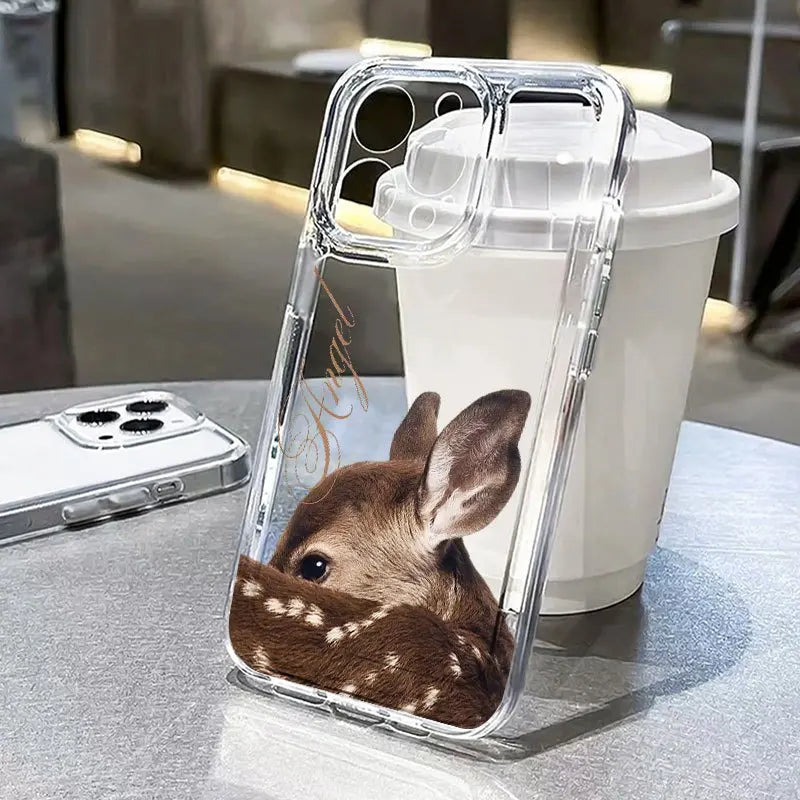 Deer Fawn Spotted iPhone Case – Shockproof Clear Cover Phone Case PLUSH