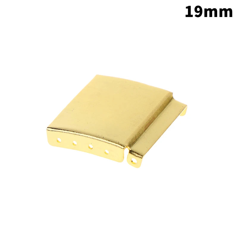 Universal Watch Band Clasp Extender 12–24mm Steel Gold Silver Watch Band Extender PLUSH 19MM Gold