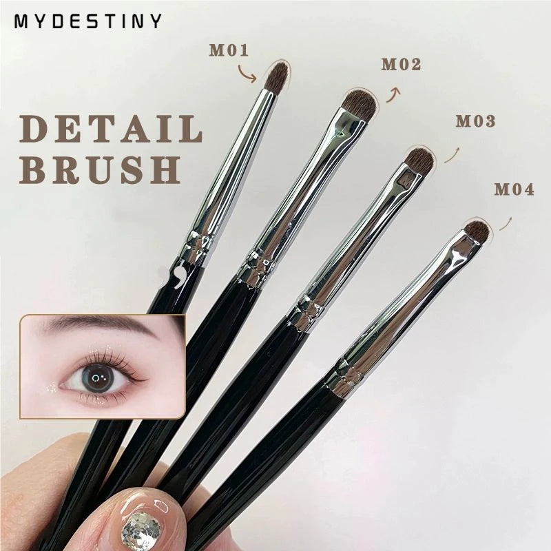 PLUSH Horse Hair Eye Detail Brush – Precision Eye Makeup Eye Makeup Brush PLUSH