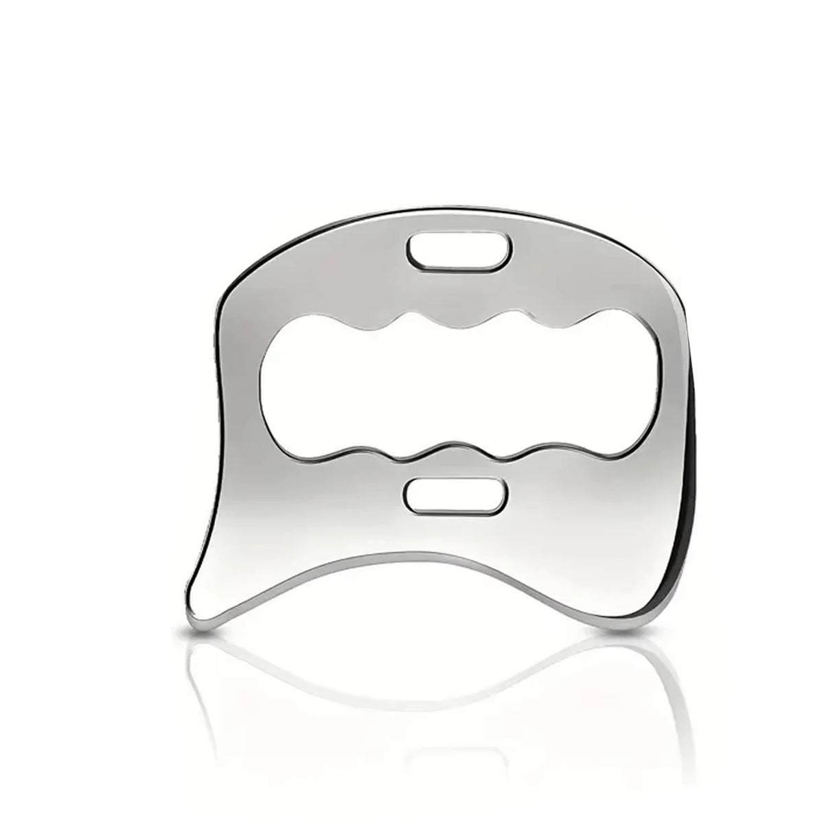 Stainless Steel Fascia Scraper & Gua Sha Massage Tool Massage Scraper Tool PLUSH 1pc D-shaped