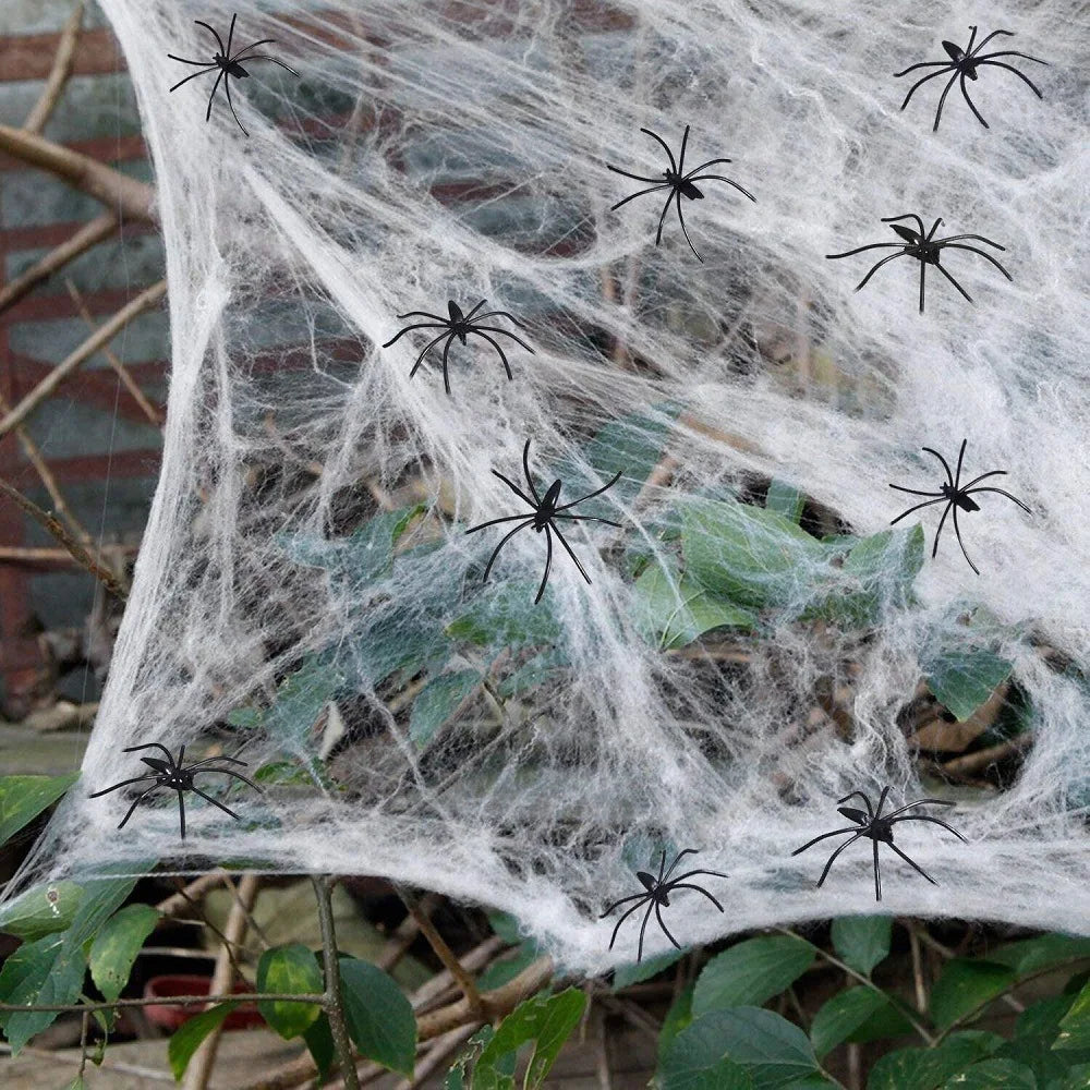 Realistic Fake Spider Web Halloween Decoration Party Props Halloween Decoration PLUSH
