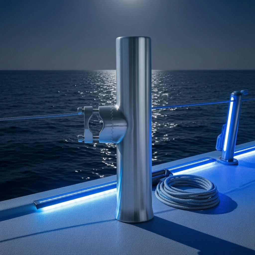 Heavy-Duty Clamp-On Boat Rod Holder | Marine Grade Boat Rod Holder PLUSH