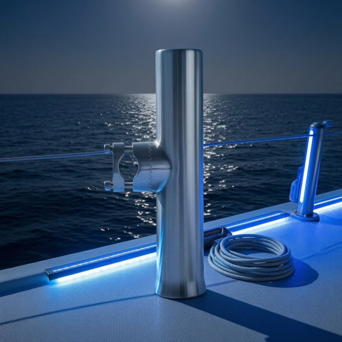 Heavy-Duty Clamp-On Boat Rod Holder | Marine Grade Boat Rod Holder PLUSH