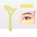 Silicone Eyeliner Stencil Winged Tip & Makeup Guide Template Eyeliner Stencil Tool PLUSH Yellow A