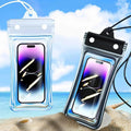 Waterproof Phone Dry Bag with Lanyard – Touch Screen Pouch Waterproof Phone Pouch PLUSH Blue