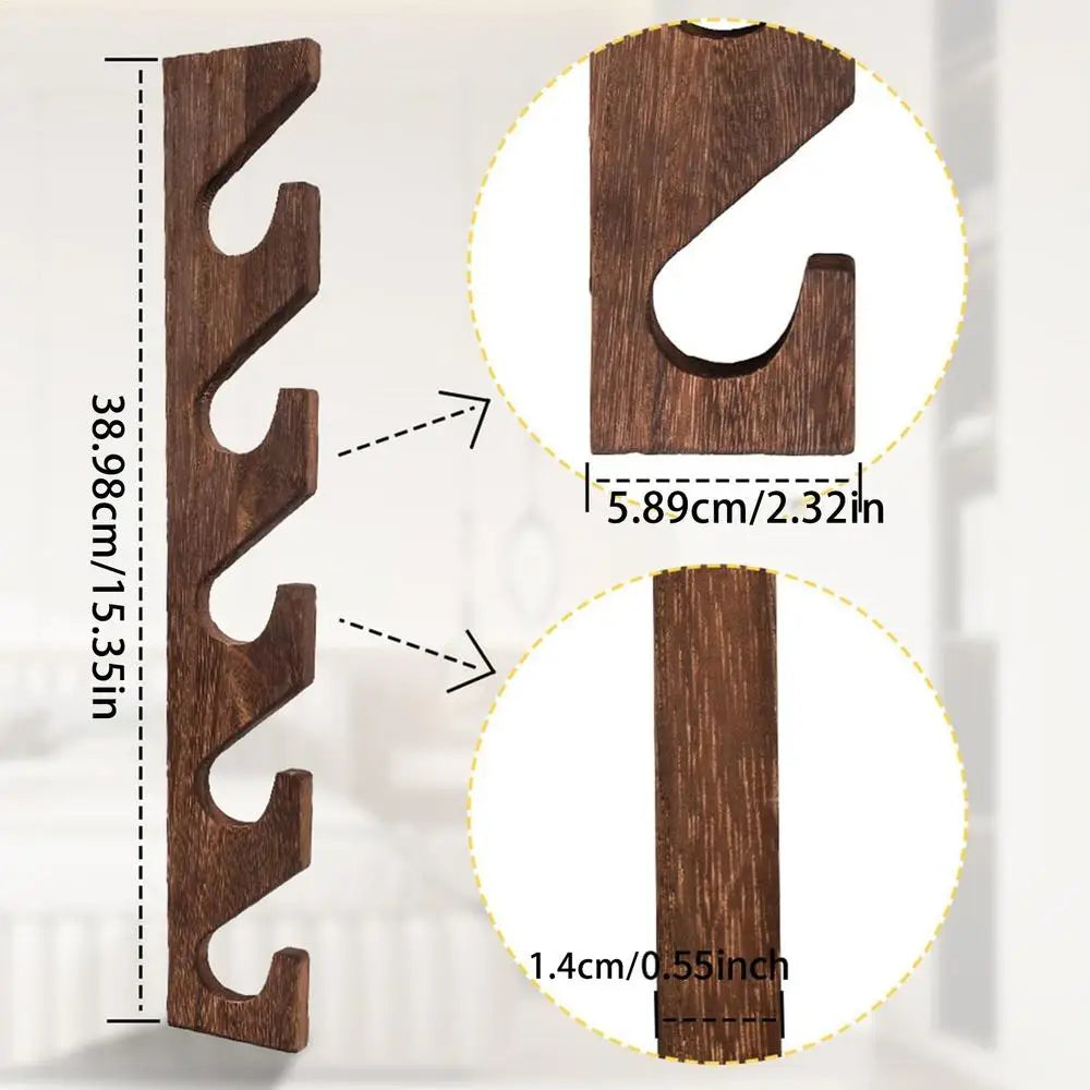 Wall Mounted Wooden Hat Rack – Baseball Cap Organizer 2-Pack Wall Hat Rack PLUSH 2Pcs