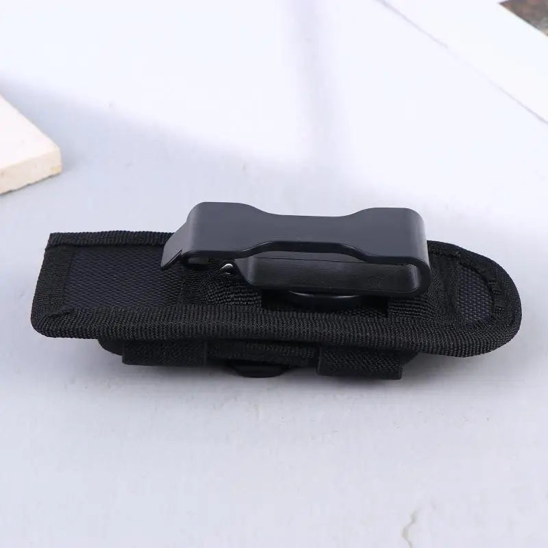 360° Rotatable Belt Flashlight Pouch – Nylon Torch Holster Flashlight Belt Holster PLUSH
