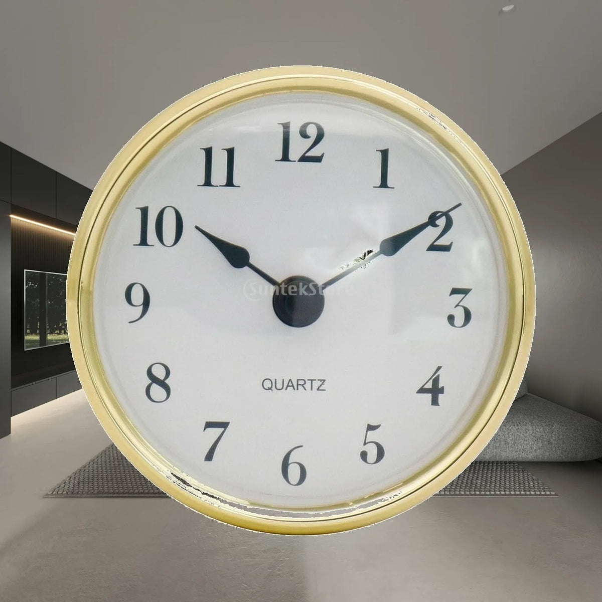80mm Quartz Clock Insert – DIY Clock Repair Replacement Part Clock Insert Part PLUSH WhiteRomanBlksec