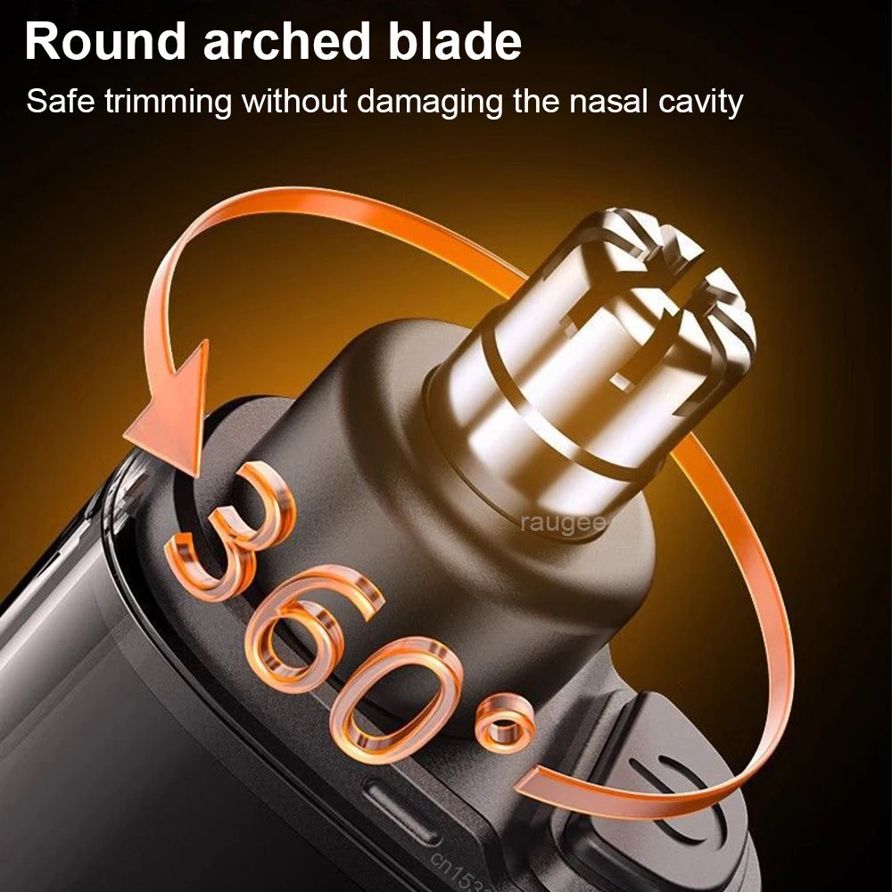 Raugee Mini Electric Nose & Ear Hair Trimmer USB Rechargeable Nose Hair Trimmer PLUSH