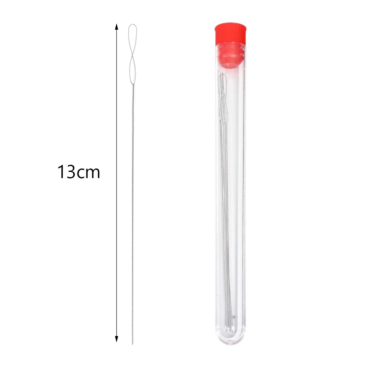 Big Eye Curved Beading Needles 5-7pcs | DIY Jewelry Making Beading Needles PLUSH 0.5x130mm 5pcs