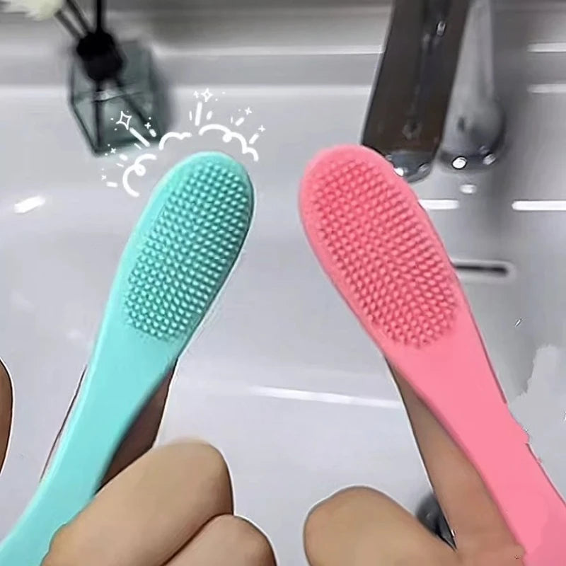 Silicone Facial Cleansing Brush – Double-Sided Nose & Face Facial Cleansing Brush PLUSH
