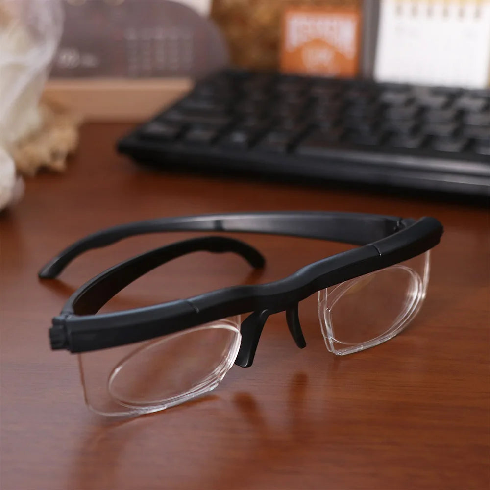 Adjustable Strength Variable Focus Glasses – Reading & Distance Adjustable Focus Glasses PLUSH