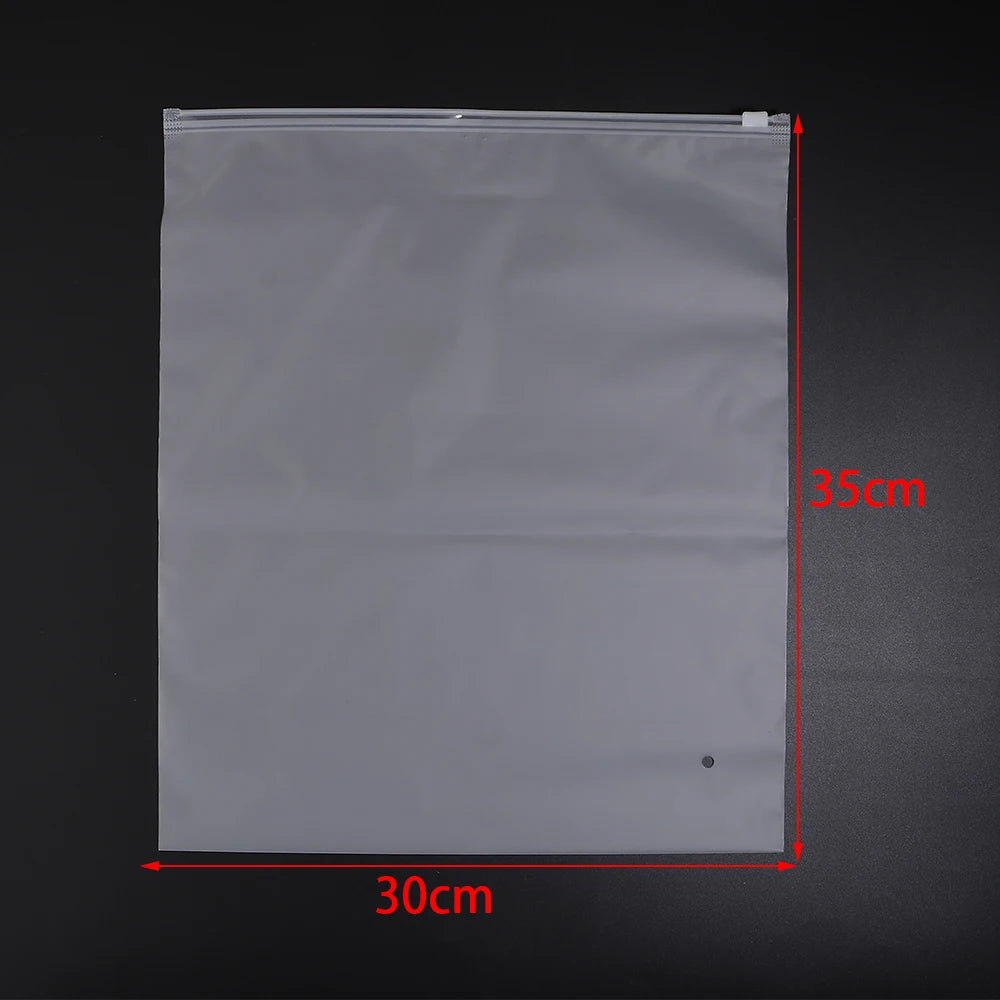 Matte Frosted Ziplock Bags – Jewelry & Craft Storage Pouches Ziplock Storage Bags PLUSH 30X35cm 5pcs