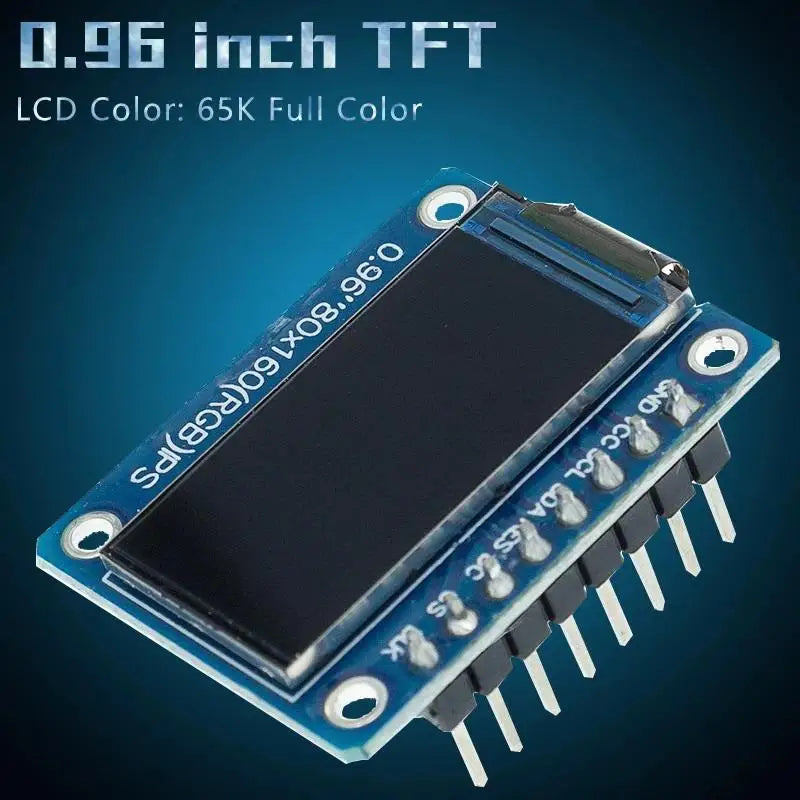 0.96" IPS TFT LCD Display Module 160x80 SPI ST7735S 3.3V LCD Display Module PLUSH