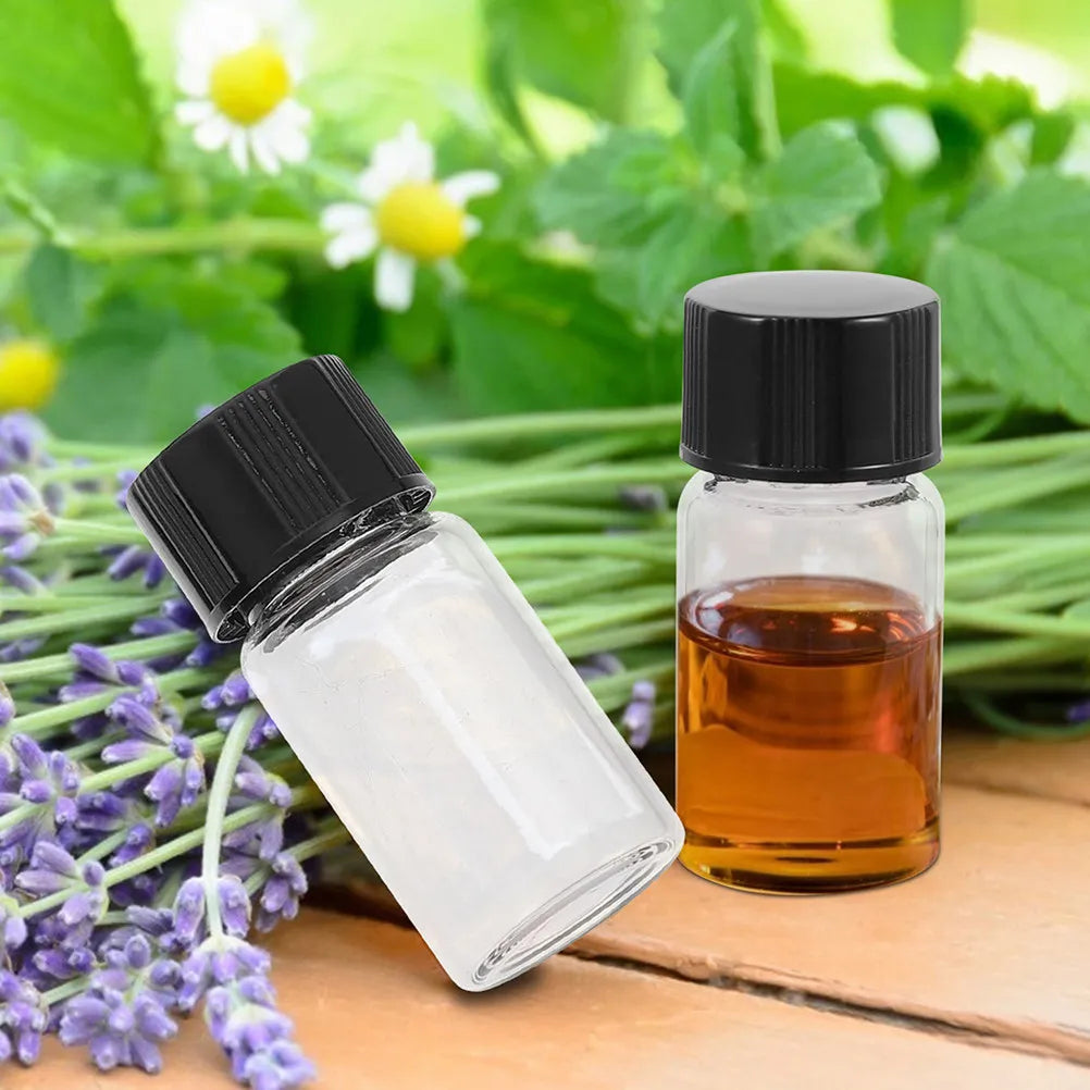 20pcs Glass Reagent Vials 3ml Sample Storage Bottles with Lids Lab Sample Vials PLUSH