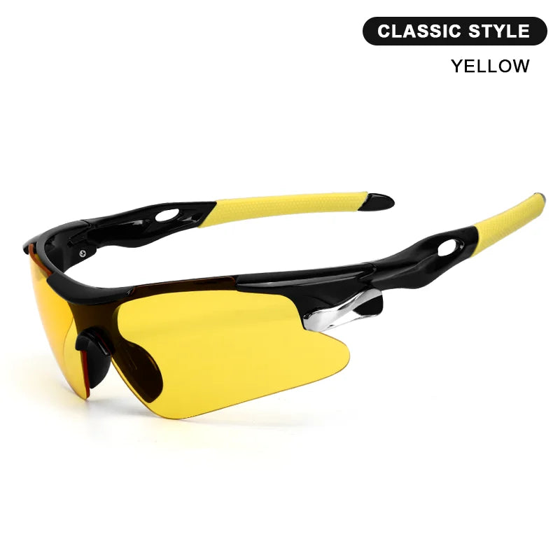RIDERACE UV400 Cycling Sunglasses – Road & MTB Bike Eyewear Cycling Sunglasses PLUSH YELLOW