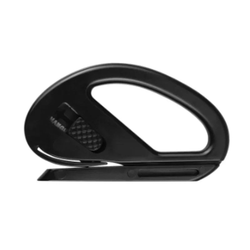 Easy-Glide Wrapping Paper Cutter – Safe Blade Design Paper Cutter Tool PLUSH Black