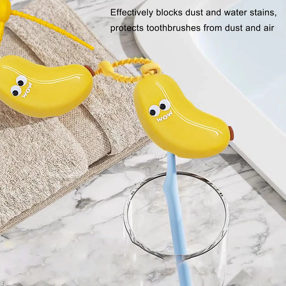 Banana Toothbrush Cover – Portable Travel Toothbrush Cap Toothbrush Cover PLUSH