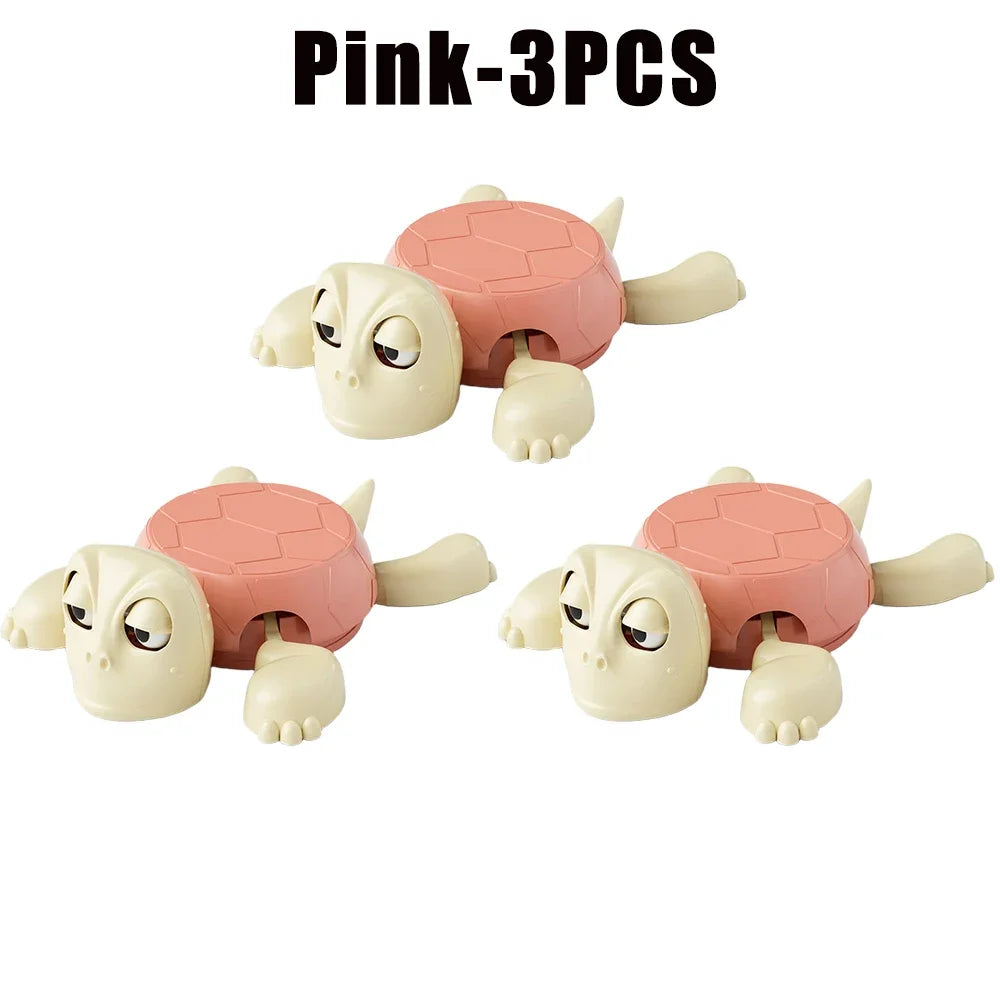 Funny Push-Down Turtle Coaster – Pop-Up Eyes Novelty Desk Toy Novelty Coaster Toy PLUSH OneSize Pink-3PCS