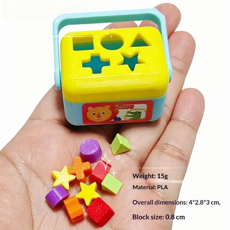 1:12 Miniature Shape Sorting Toy Set – Dollhouse Accessory Dollhouse Accessory PLUSH 1set