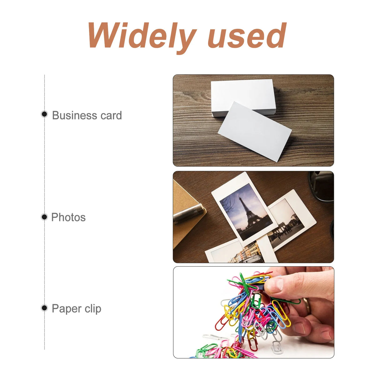 Solid Wood Business Card Holder & Desktop Organizer Box Desktop Card Organizer PLUSH