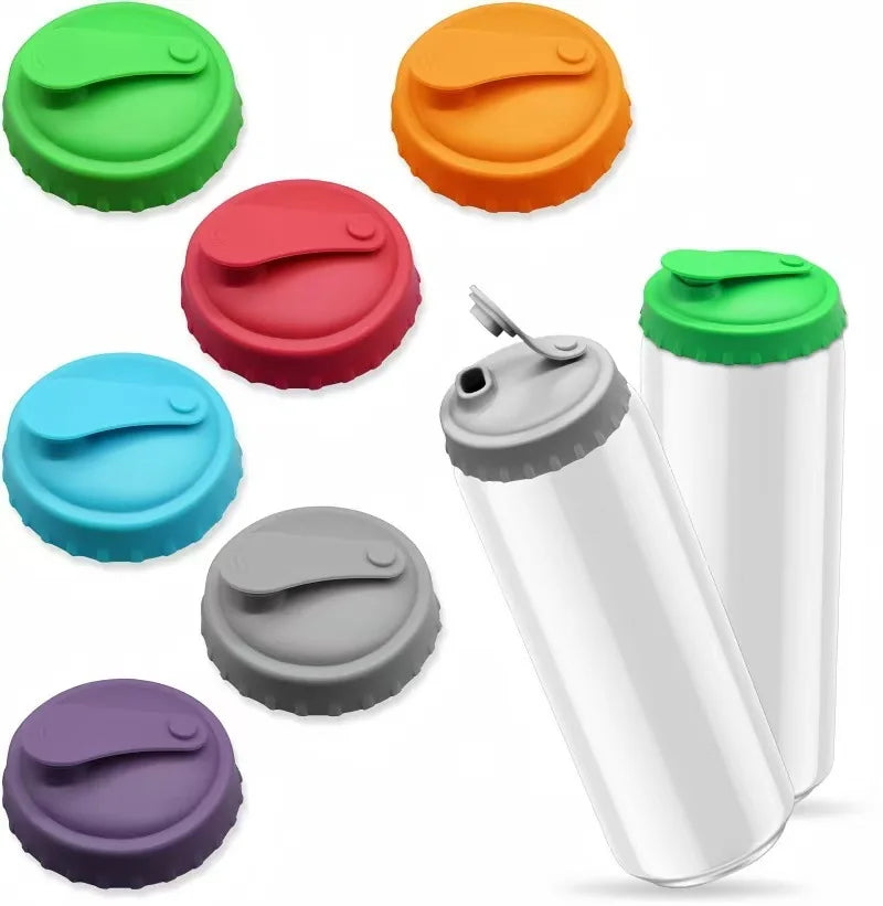 Reusable Silicone Soda Can Lid – Beer & Drink Can Stopper Silicone Can Lid PLUSH