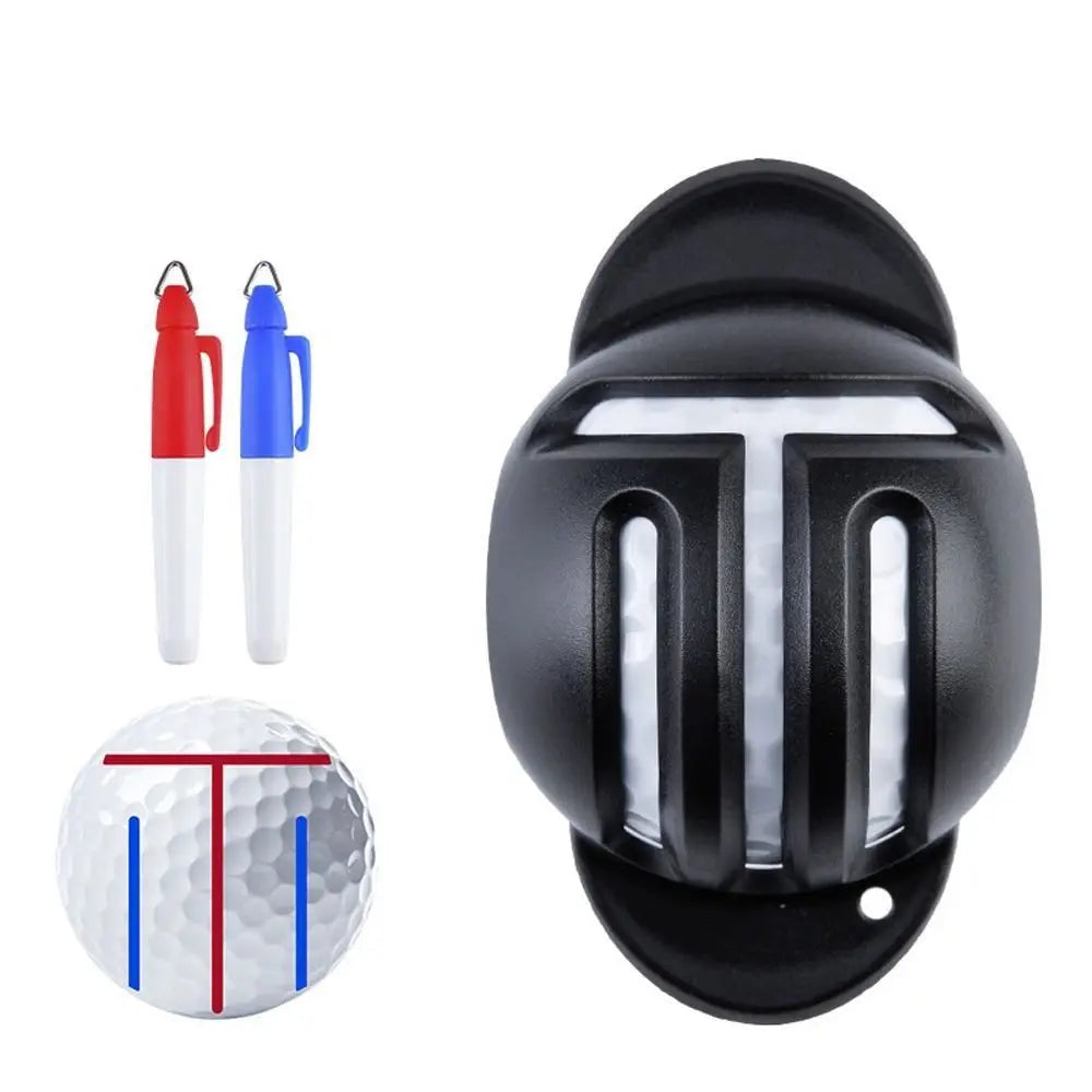 Golf Ball Line Marker Set – 2 Double-Sided Alignment Pens Golf Ball Marker PLUSH t-shaped scriber
