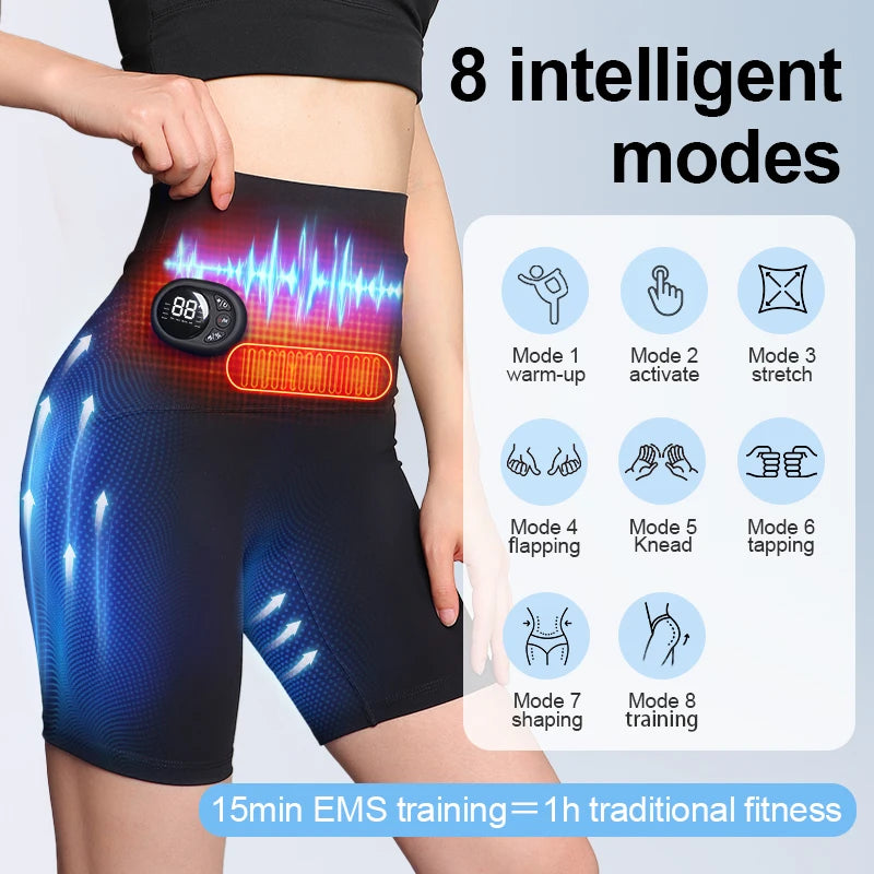 EMS 6-Zone Pulse Massage Yoga Pants – Seamless Shaping EMS Massage Pants PLUSH