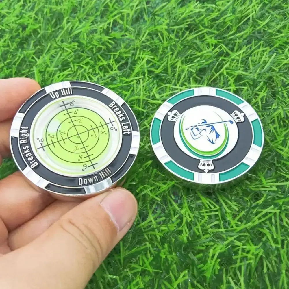 Golf Green Reader Slope Meter & Spirit Level Tool Golf Training Tool PLUSH