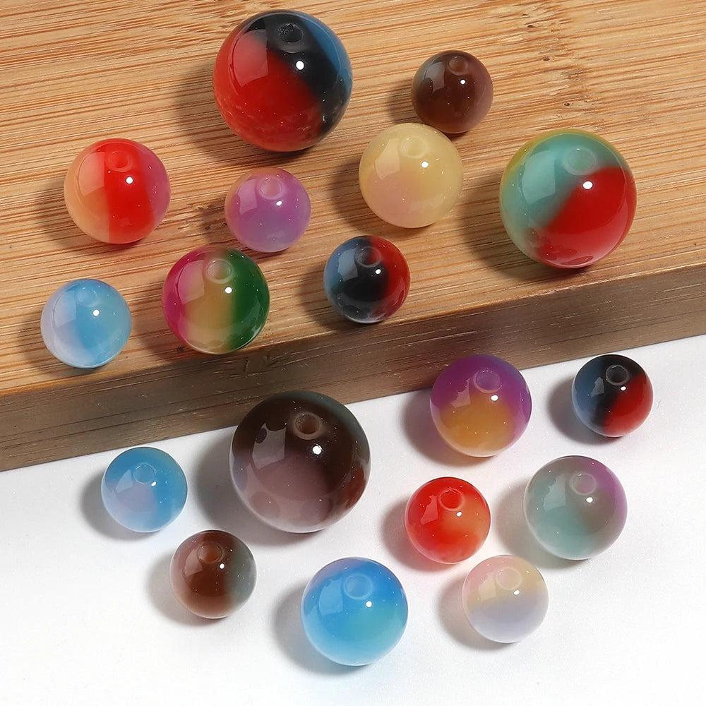 Cat Eye Round Resin Beads 10–16mm | DIY Jewelry Spacers Resin Spacer Beads PLUSH