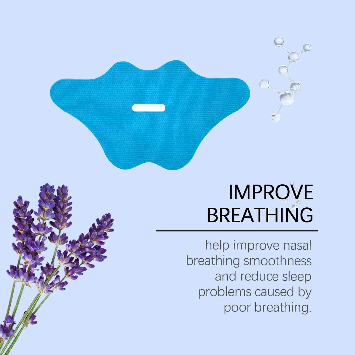 Ximonth Lavender Sleep Mouth Tape – Nasal Breathing Strip 12pcs Sleep Mouth Tape PLUSH