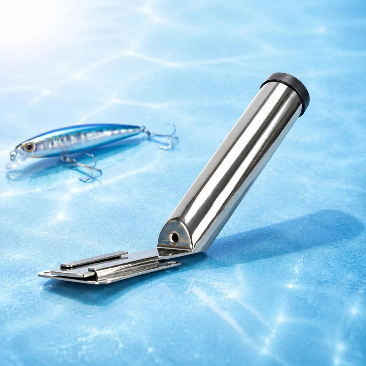 Stainless Steel Boat Rod Holder – Mirror Polished Marine Mount Boat Rod Holder PLUSH