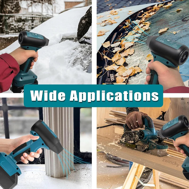 Cordless Turbo Jet Blower Fan 130000RPM – Fits Makita DeWalt Cordless Blower Fan PLUSH