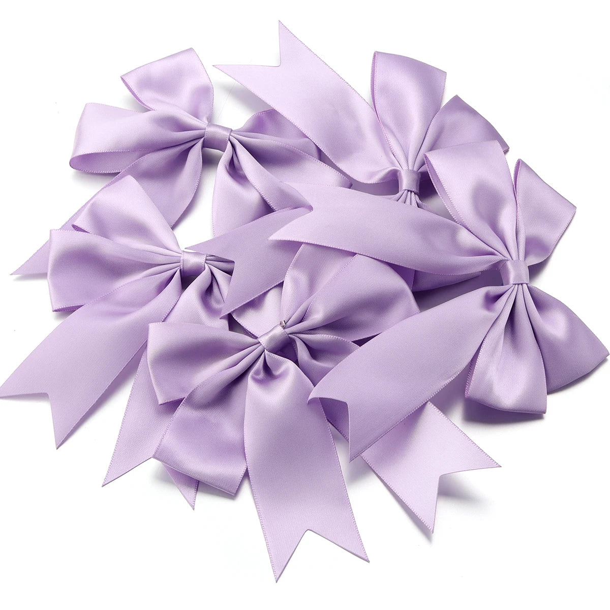 4pcs Satin Swallowtail Bows – DIY Jewelry & Hair Accessories Satin Hair Bows PLUSH purple 12x13cm