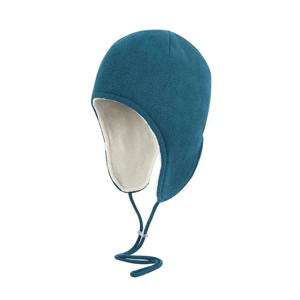 Windproof Fleece Ear Flap Hat – Adjustable Unisex Winter Cap Fleece Ear Flap Hat PLUSH Blue