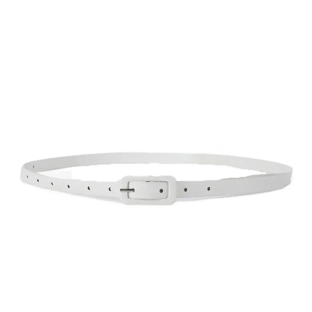 Women's Slim PU Leather Belt – Korean Style Candy Color Waistband PU Leather Belt PLUSH