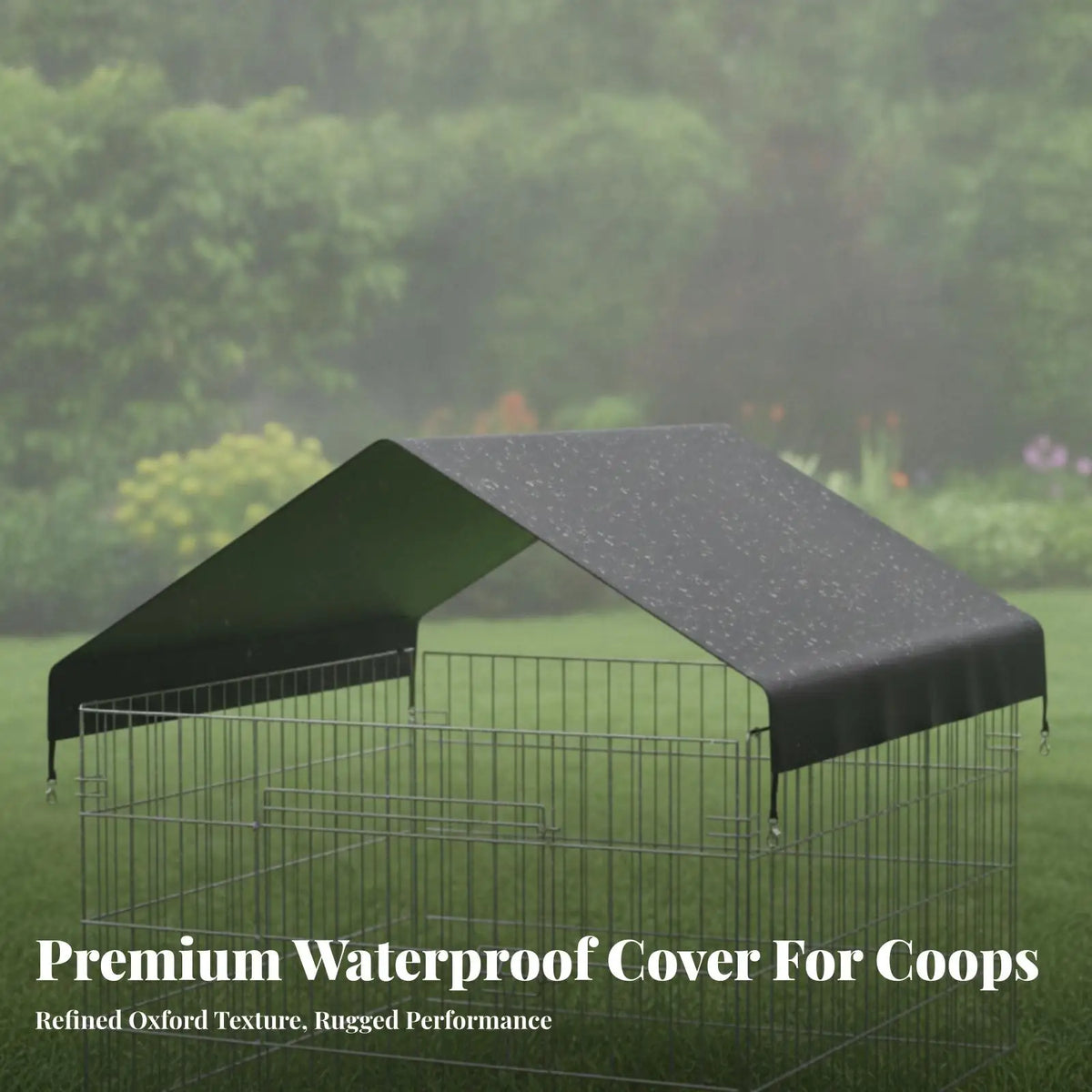Waterproof Chicken Coop Cover 210D Oxford – Rain & Sun Shield Poultry Coop Cover PLUSH