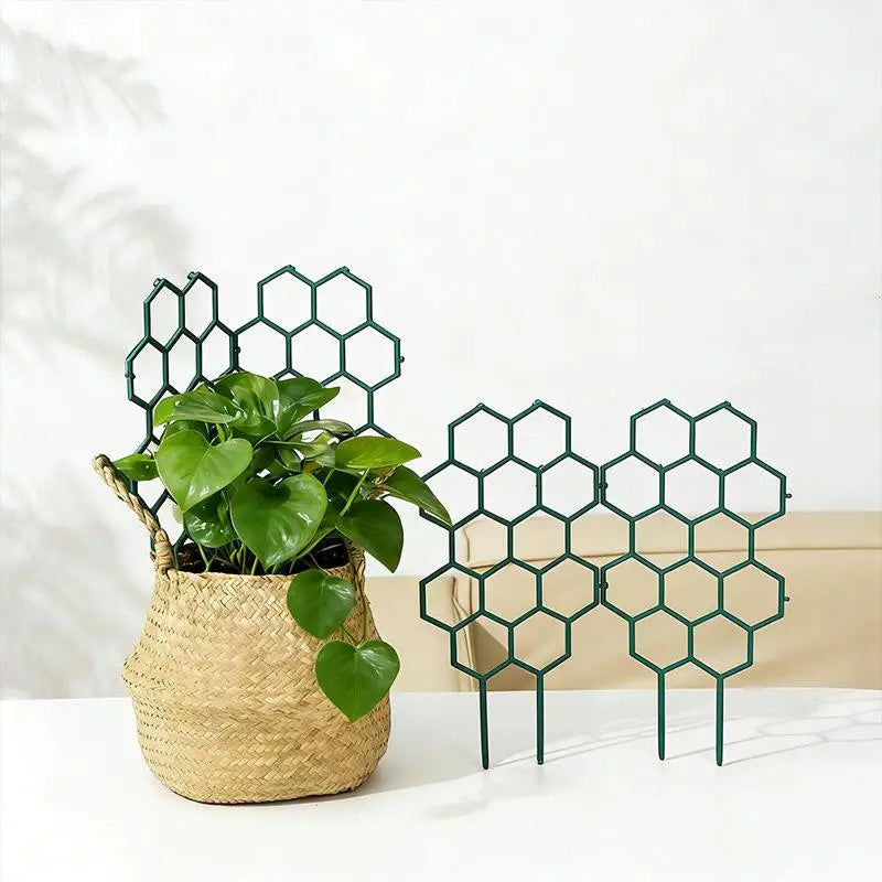 Honeycomb Plastic Plant Trellis – Vine & Flower Support 1–5pcs Plant Trellis Support PLUSH