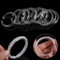 10pcs Clear Acrylic Round Bracelet Display Stand Holder Set Bracelet Display Stand PLUSH transparent