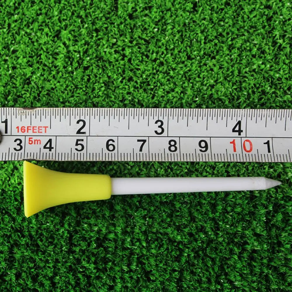 83mm Rubber Cushion Golf Tees – 50pcs Multicolor Plastic Pack Golf Tees PLUSH